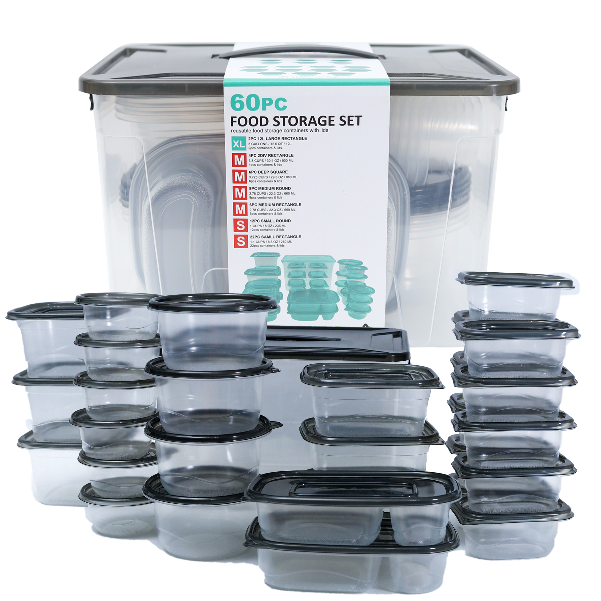 Bpa free Plastic Deli Containers With Lids Stackable - Temu