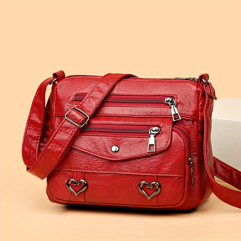 Stone Mountain Red Shoulder Bags