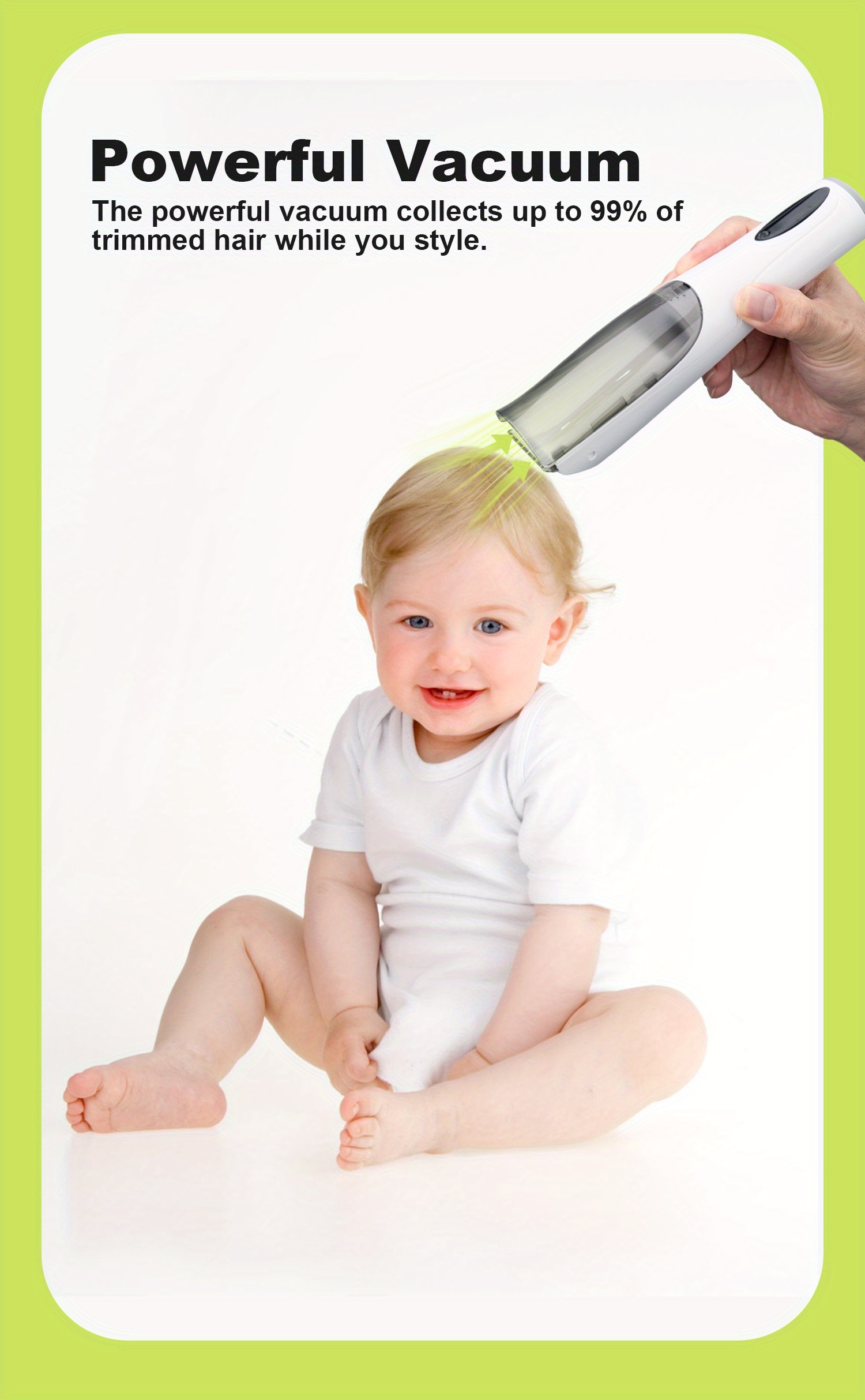 Hair Clipper Vacuum Quiet Hair Trimmer Set Rechargeable Temu Canada