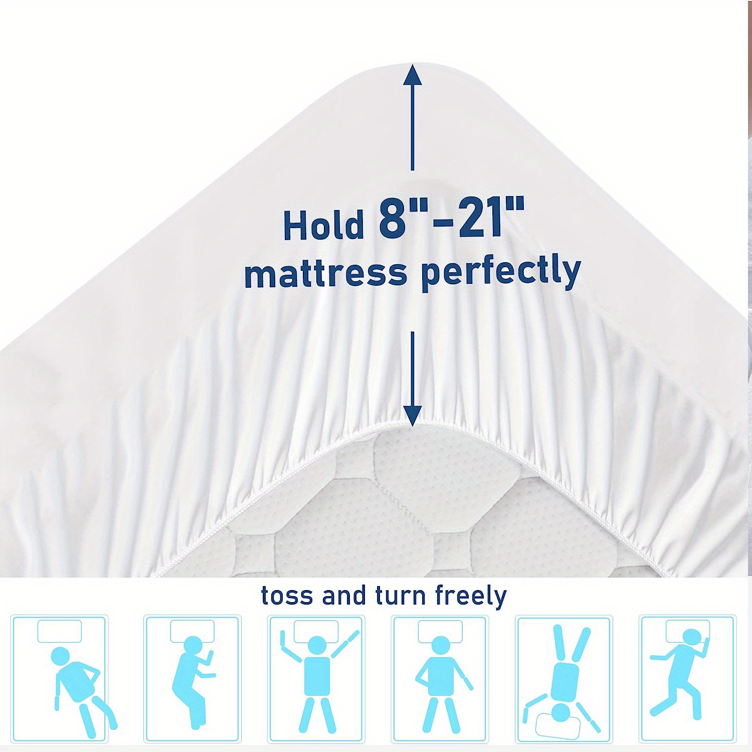 Mattress Topper Back Relax Cooling Extra Thick Mattress Pad - Temu