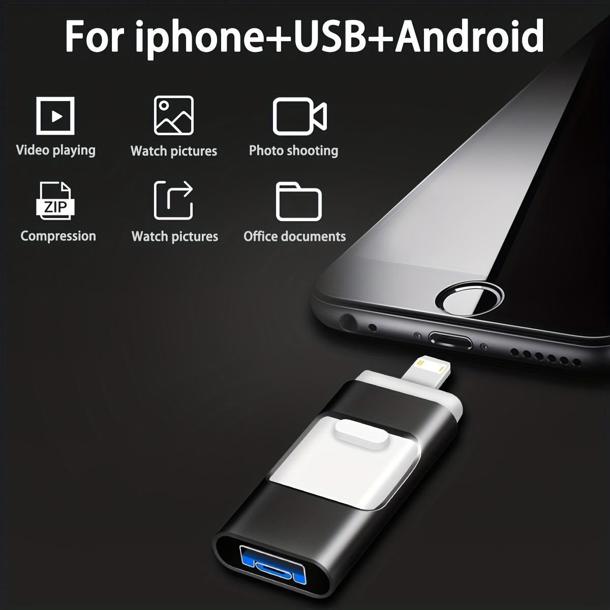 TOOLDOO Memoria USB Para Teléfono Móvil Para Iphone Android - Temu Chile