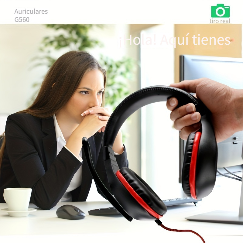 G560/Auriculares Auriculares Para Computadora Diálogo Hombre-máquina  Escuela Secundaria Inglés Prueba Oral Y Oral Auriculares Con Cable Con  Micrófono