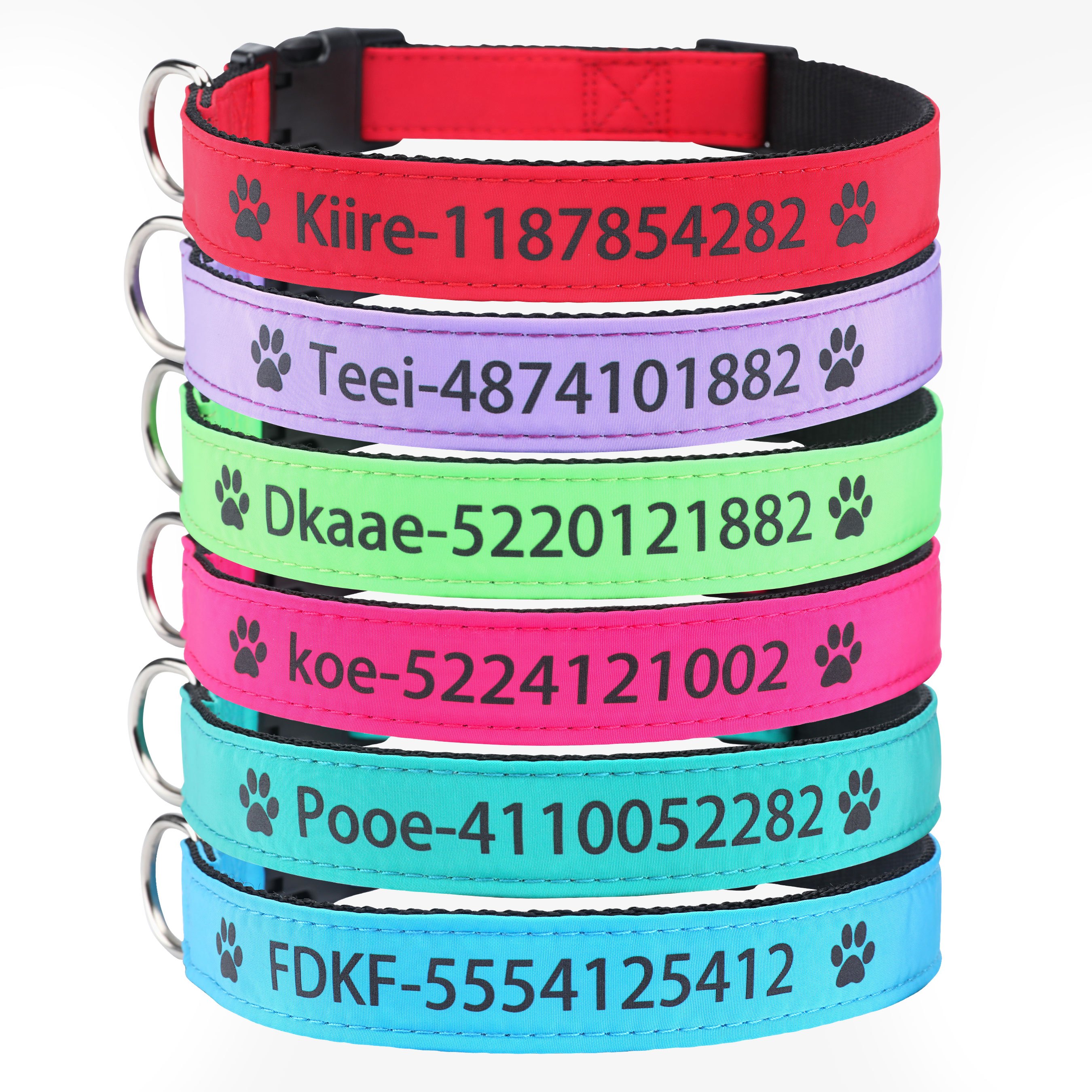 Personalized Waterproof Dog Collar Customized Name Phone Temu Australia