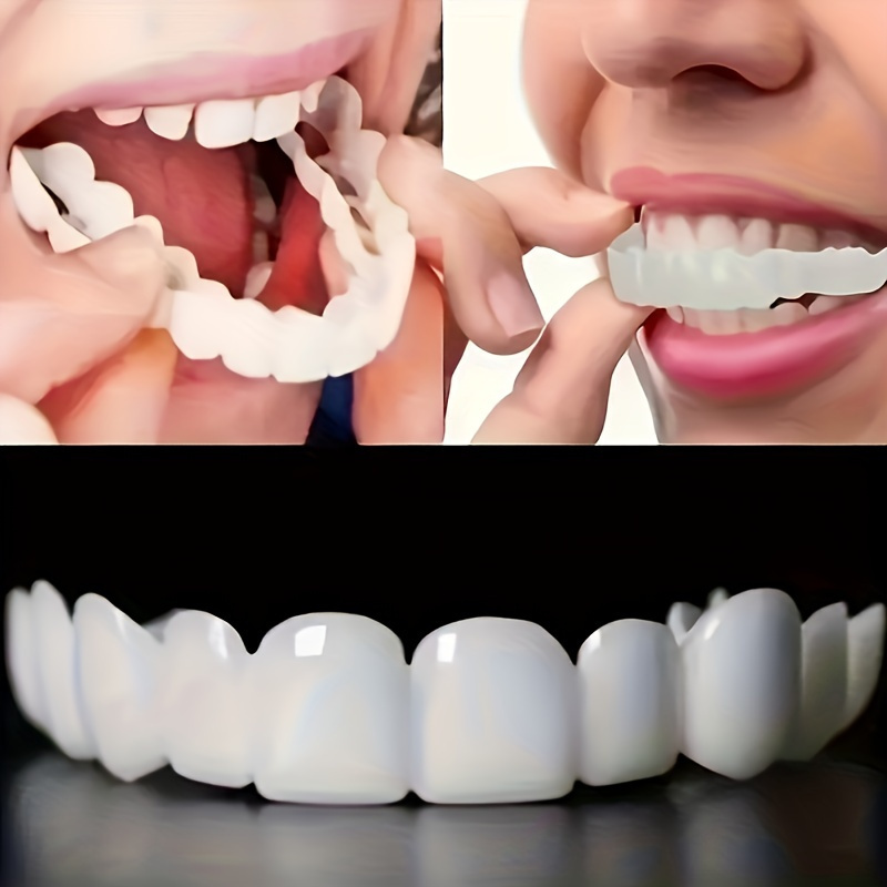 Dientes artificiales, dentaduras postizas rápidas temporales, carillas de  sonrisa perfectas, fija tu diente rápidamente, haz que sonrías con  confianza JAMW Sencillez