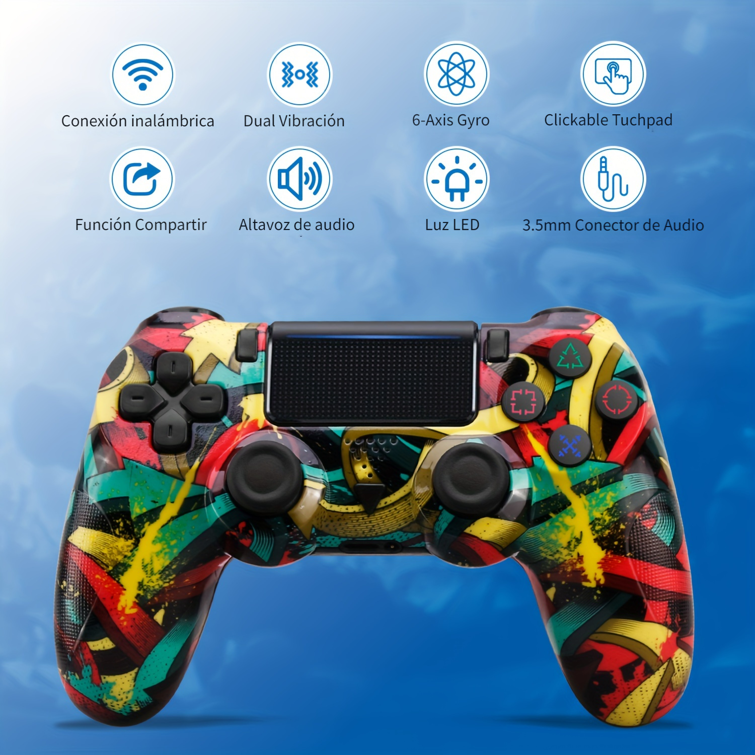 Mando Controlador para PlayStation 4, PS4 DualShock 4, Version GTA