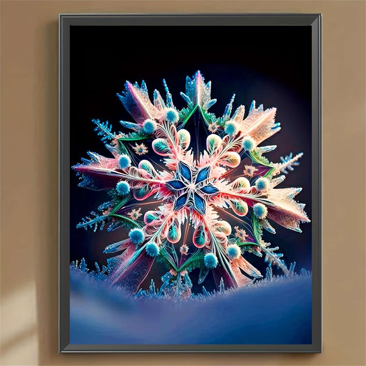 Diy Snowflake Diamond Painting Suncatchers Crystals Acrylic - Temu