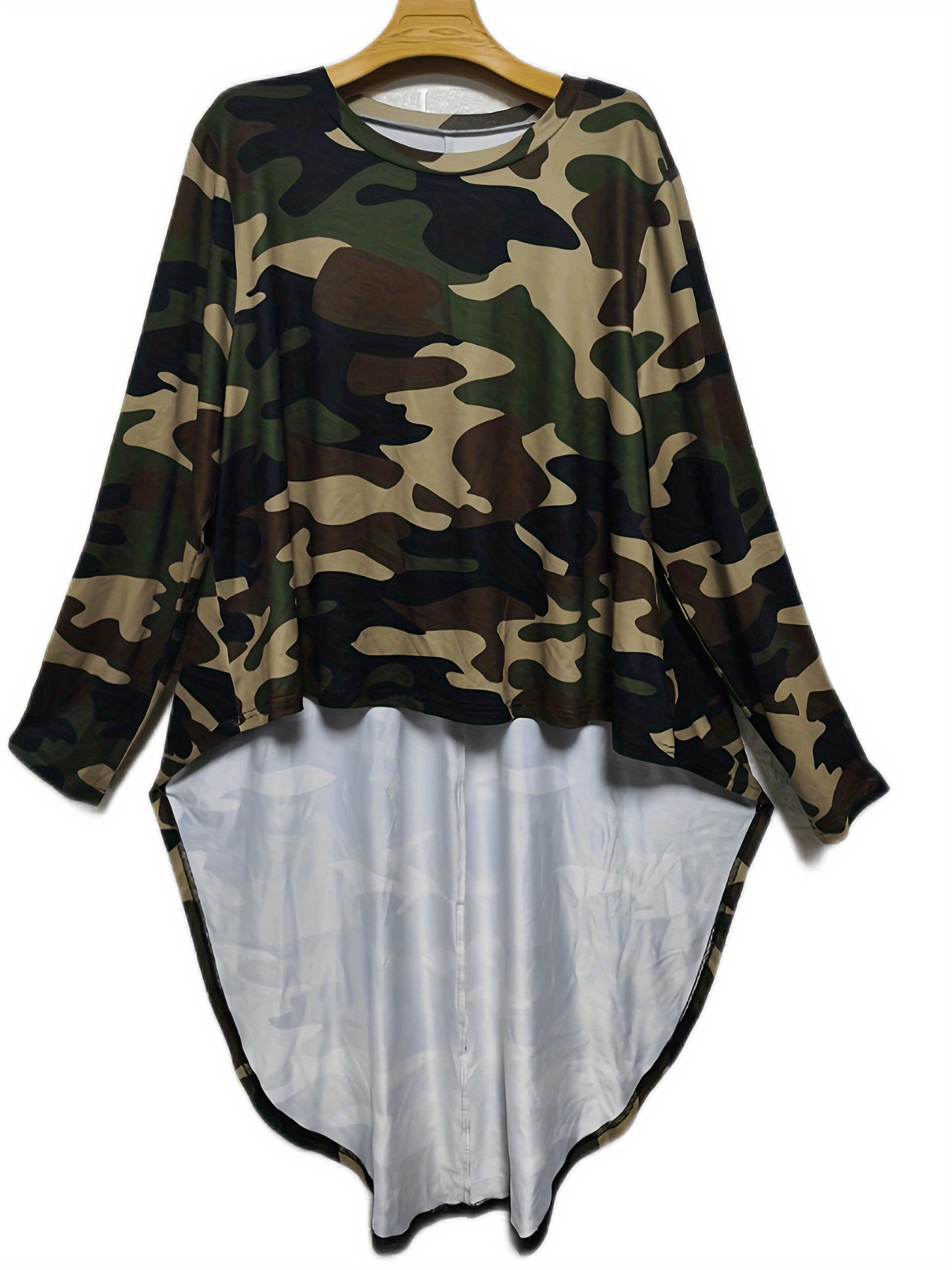 Camouflage high outlet low dress