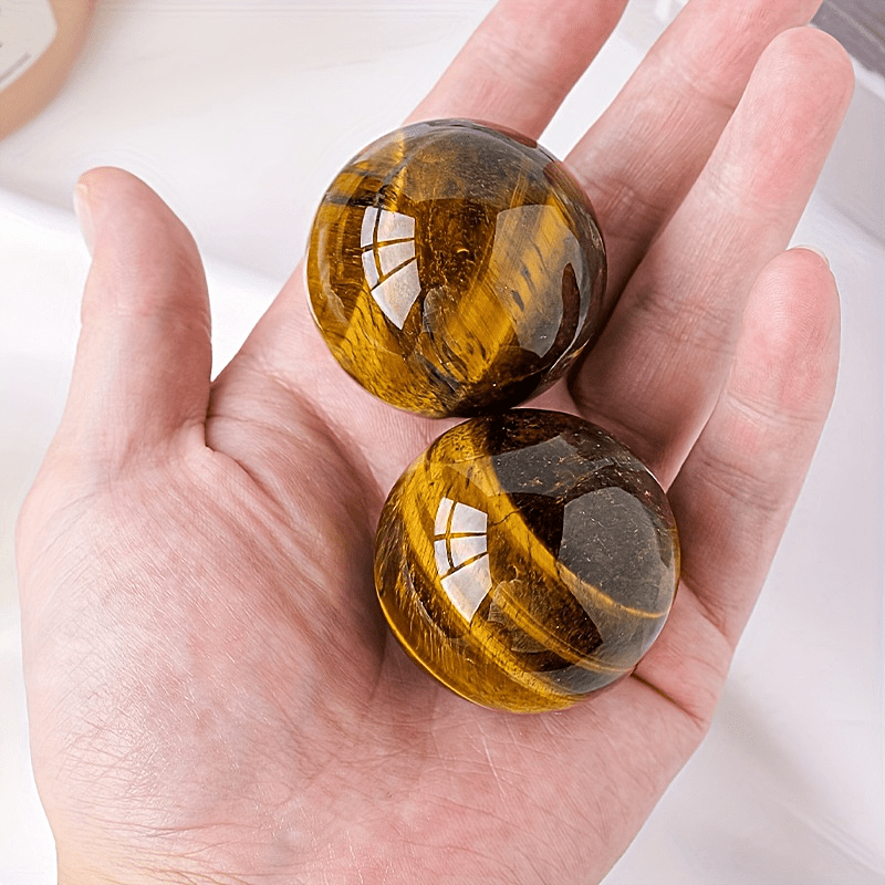 Natural Tiger Eye Crystal Ball, Planet Earth Planet, Healing