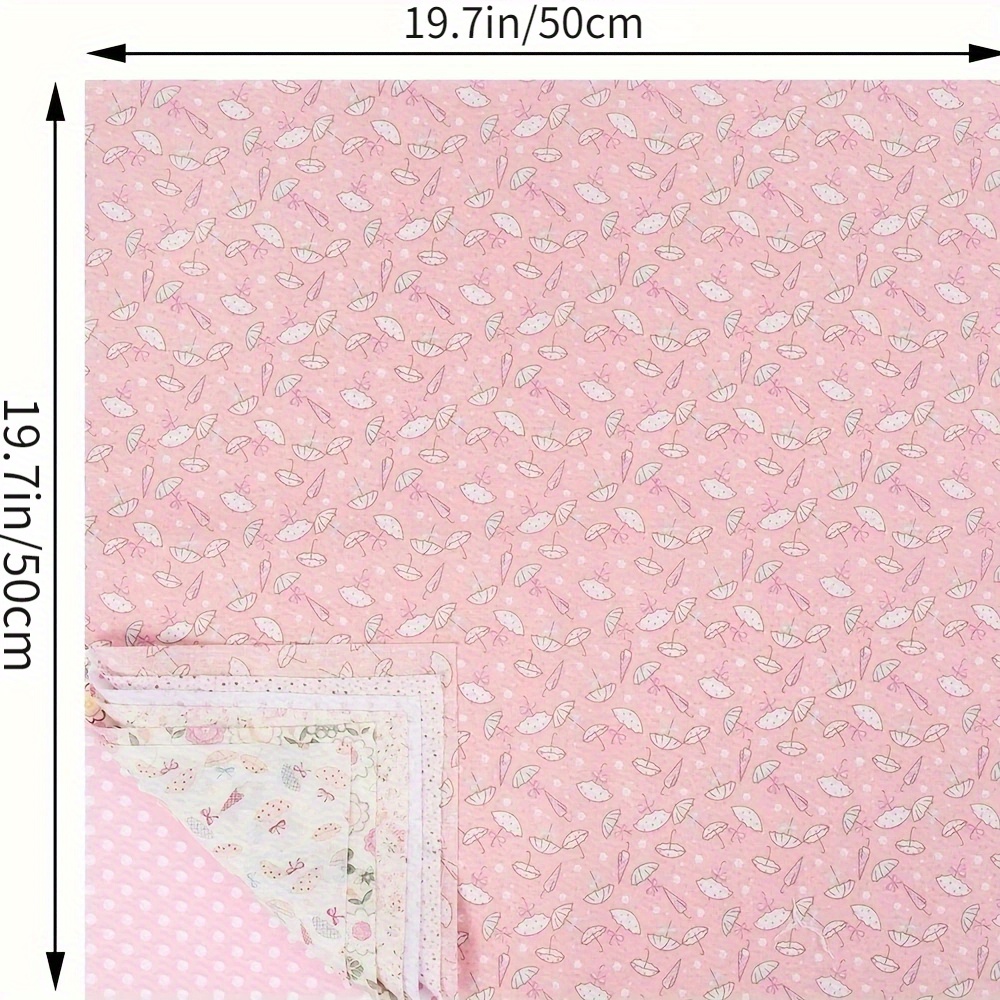 Paquete de 10 telas de algodón para coser patchwork ancho lunares  polialgodón tela 15.7 in x 19.7 in