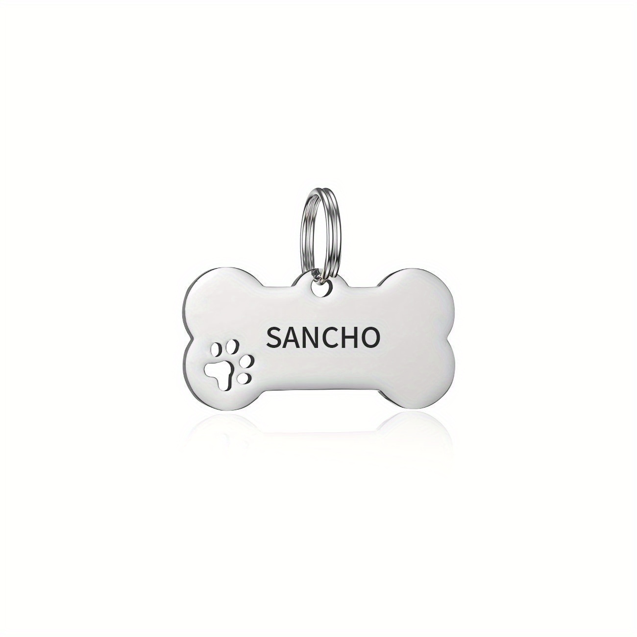 Custom Stainless Dog Tags,Engraved Name and Phone Number,Clean a long time,Suit for Dog and Name