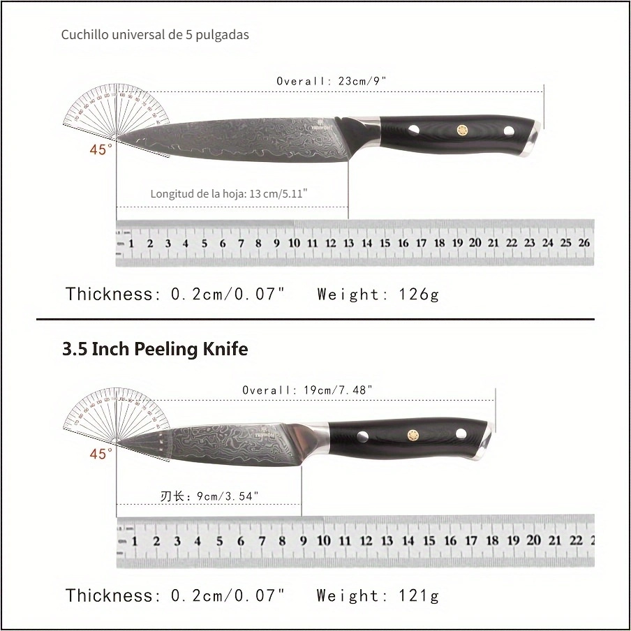 Comprar Cuchillo de deshuesado de acero damasco de 67 capas