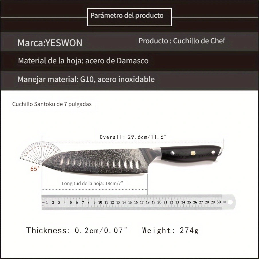 Comprar Cuchillo de deshuesado de acero damasco de 67 capas