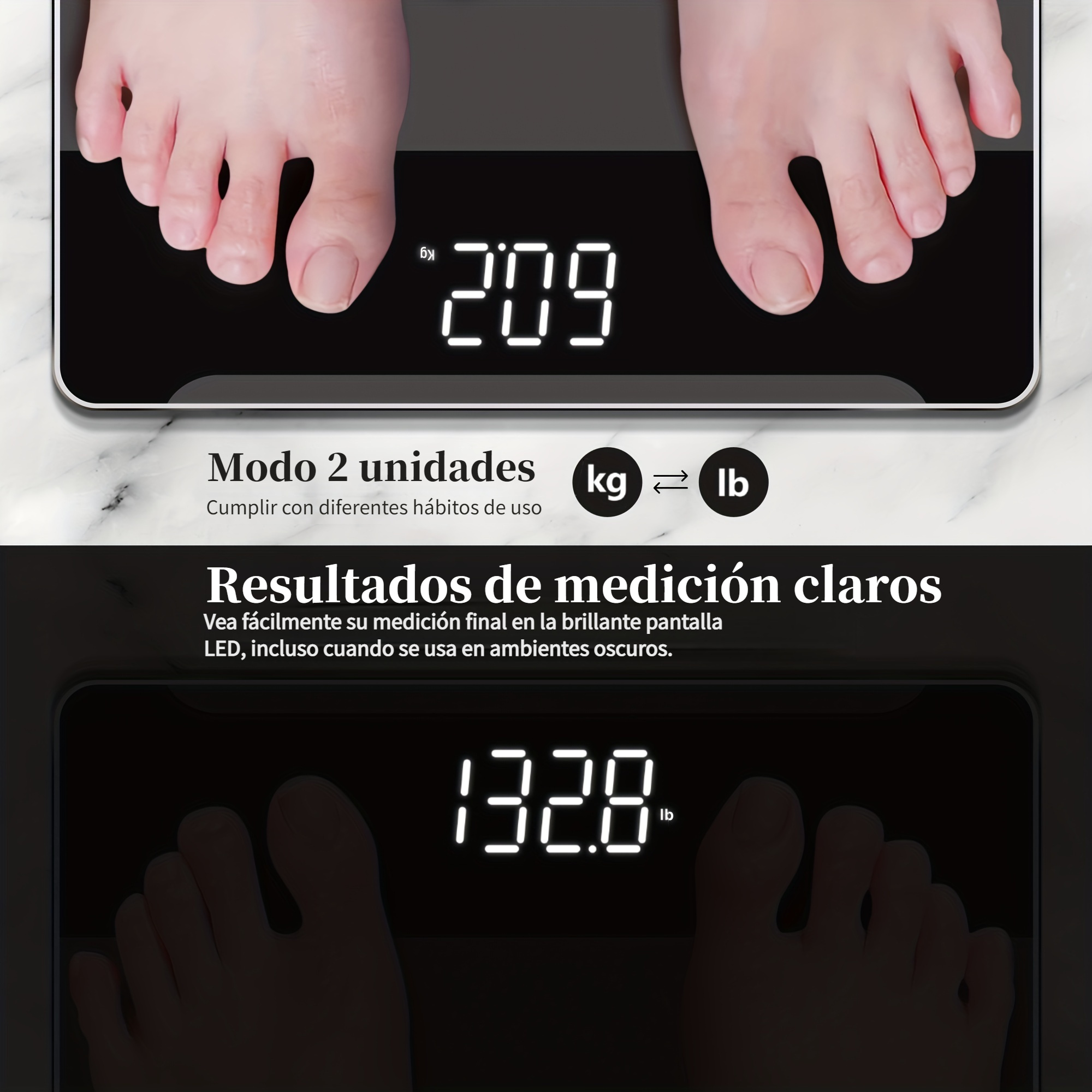 Báscula corporal digital de 1 pieza báscula electrónica - Temu Chile