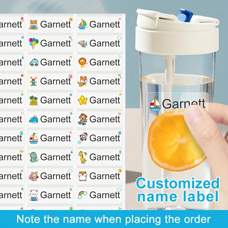 Custom Name Sticker Transparent Stickers Waterproof Crafted - Temu