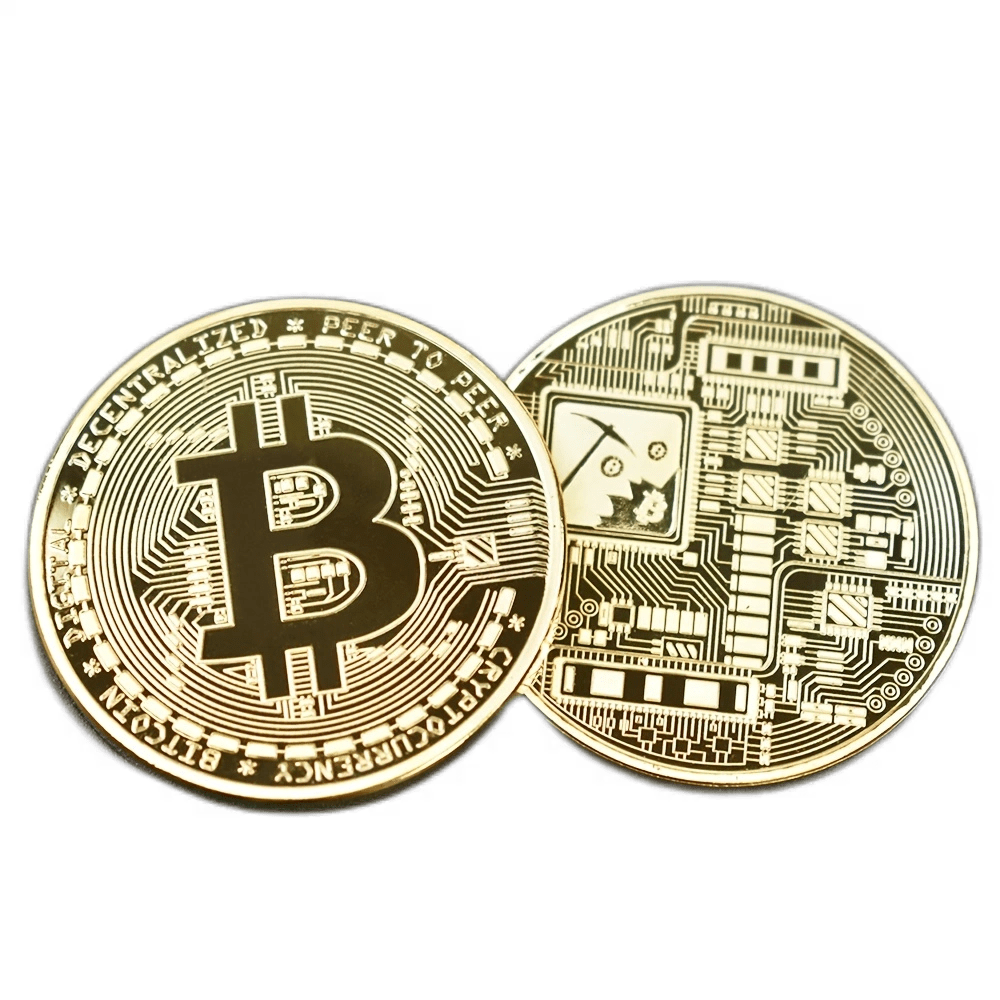 Moneta Bitcoin Placcata In Oro 40 Mm Moneta Criptovaluta - Temu Switzerland