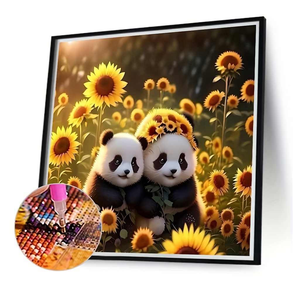ARTDOT 5D Diamond Painting Kit Completo, Pintura Diamante Panda con  Licencia para Decoracion de Papel de Parede y Regalos (35 x 50cm) :  : Hogar y cocina