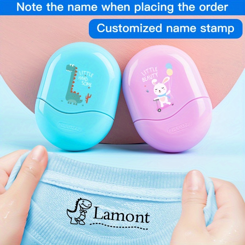 Top rated Personalized Blue Name Stamp Clothing Stamp The - Temu