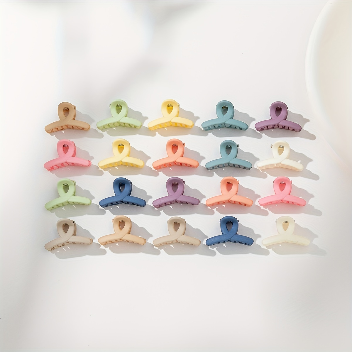 

20pcs Multicolor Hair Claw Clips Small Grab Hair Clips Non Slip Ponytail Clips For Women Female