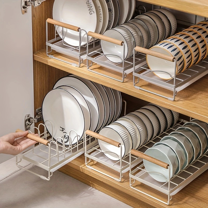 Escurridor de platos para encimera de cocina, escurridor de platos  expandible para espacio pequeño en el mostrador, escurridor de platos  grande con