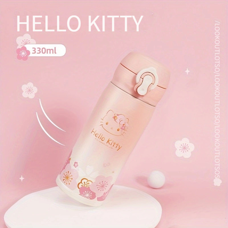 Hello Kitty Kids Water Bottles Water Bottle With Time - Temu