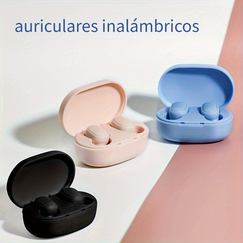 iJoy Auriculares inalámbricos para correr con estuche de carga + gancho  extraíble para la oreja, auriculares inalámbricos Bluetooth para