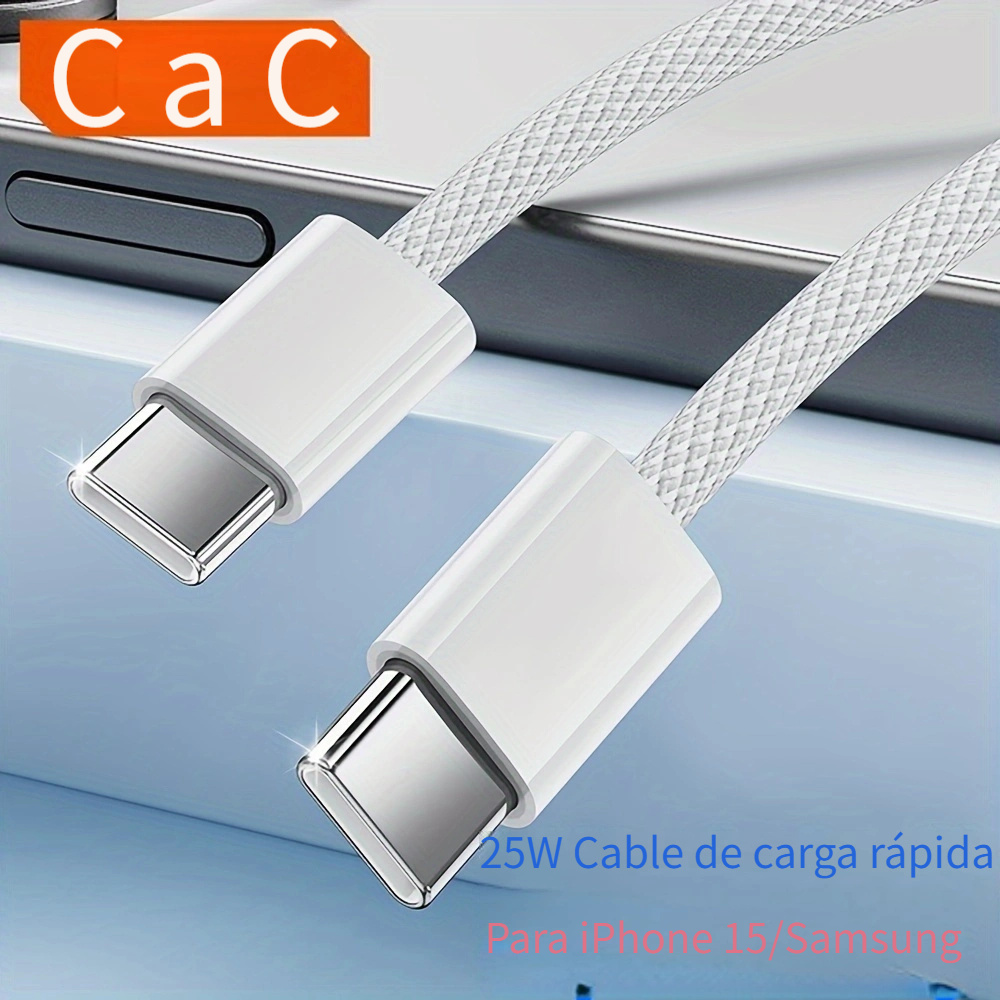 CABLE DE CARGA USB TIPO C CARGA RAPIDA DE 2.4 AMP-Casa Carens