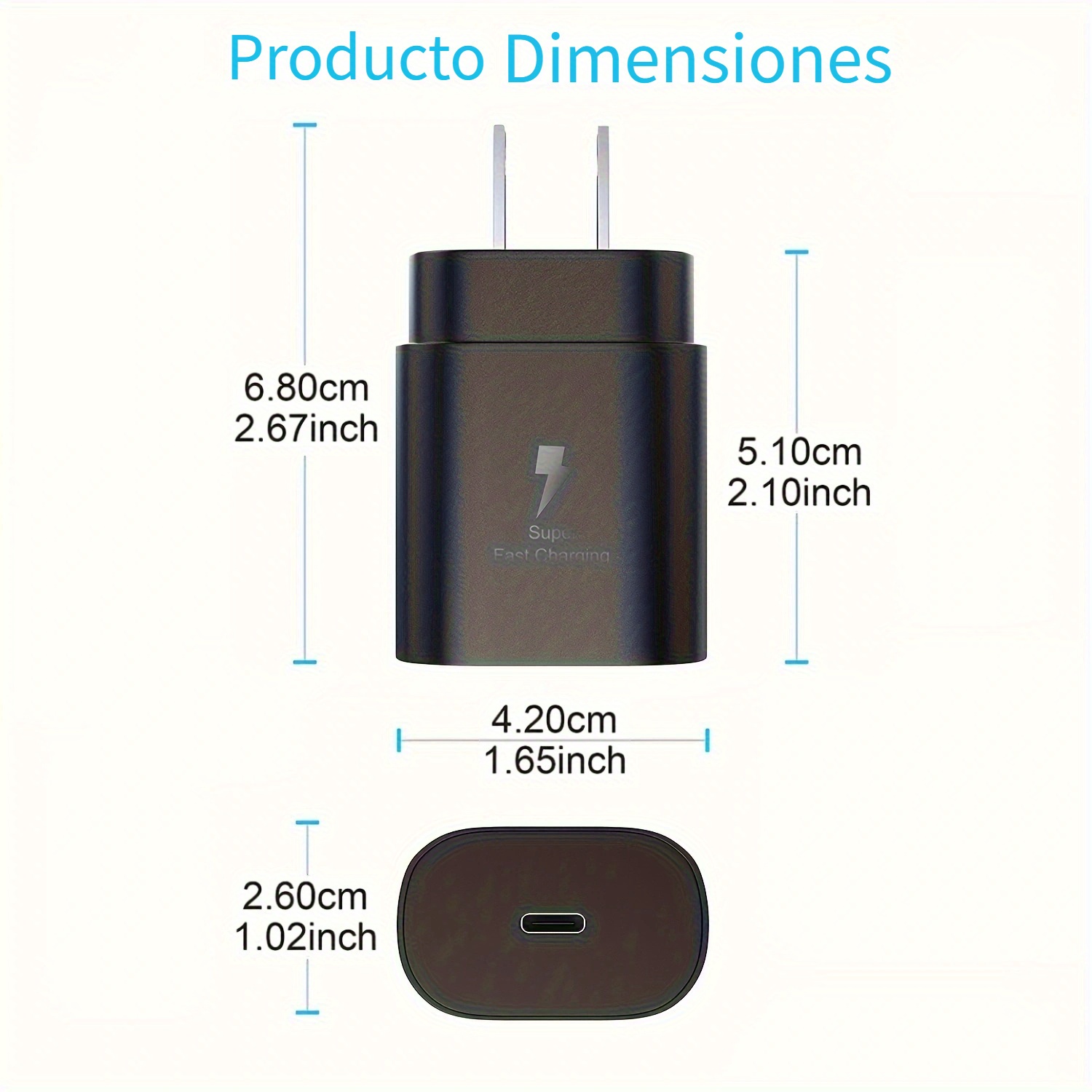 2 Paquetes] Cargador De Corriente Para Teléfono Móvil PD25W - Temu