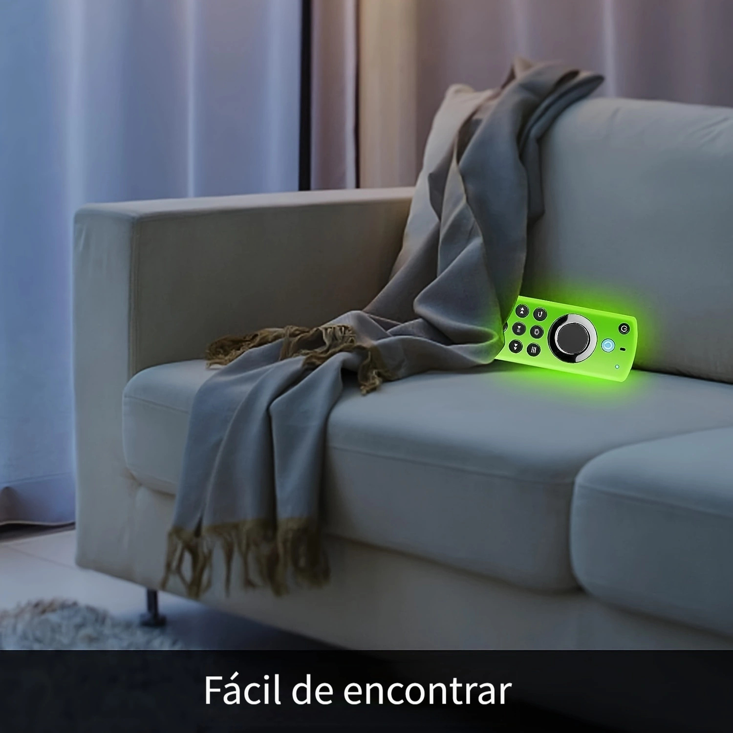 Funda Silicona Brilla En Oscuridad Control Remoto Voz Alexa - Temu