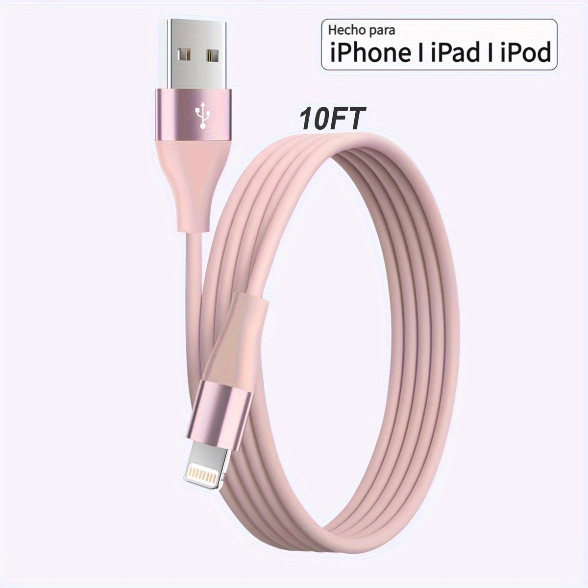 Cargador iPhone, Enchufe USB con 2M Cable Compatible con iPhone 11 XR X XS  MAX 8