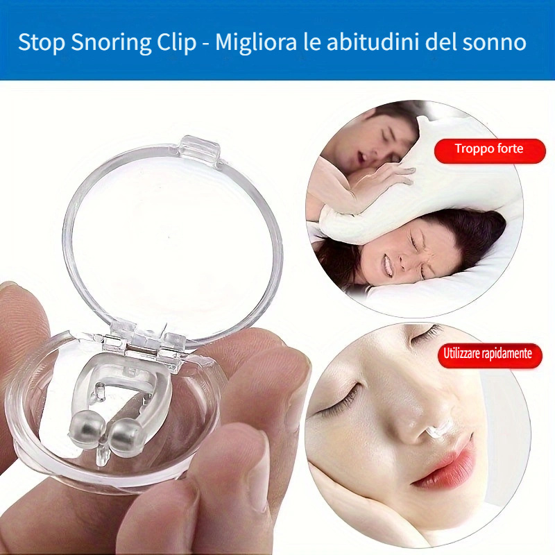 1pc Apparecchio Ortodontico Anti Russamento, Apparecchio Anti Russamento,  Apparecchio Anti Russamento, Clip Nasale Anti Russamento Per Eliminare Il