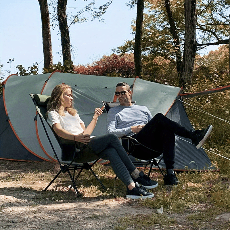Silla Portátil Plegable De Aluminio Asiento Extendido Ultraligero Viajes  Camping