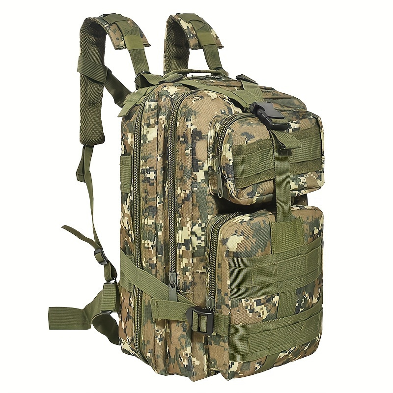 1pc Outdoor Sports Hiking Bag, Camouflage Backpack, Breathable Back Cushion Backpack, Ideal choice for Gifts