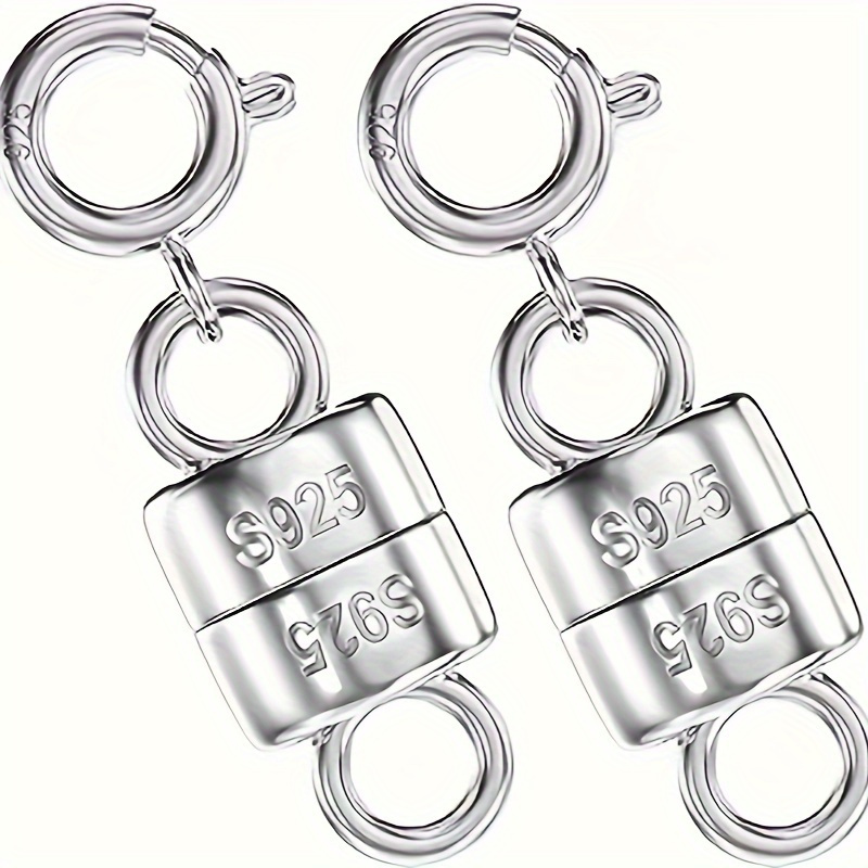 10pcs Stainless Steel Pendant Pinch Bail Clasps Necklace Hooks