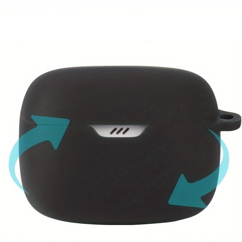 T6 Funda protectora de silicona negra y auriculares inalámbricos T6 True  Negro