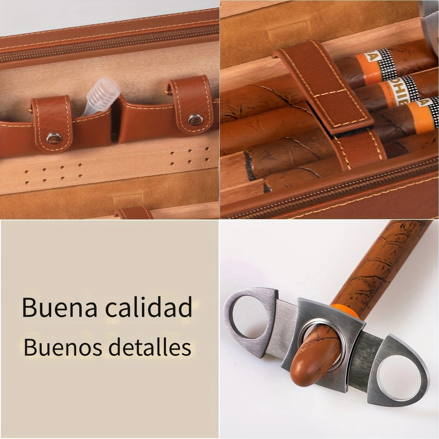 1pc Estuche Cuero Cigarros Portátil Textura Tejido Negro - Temu