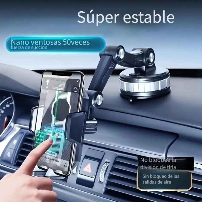 porta celular para auto carro coche soporte de celu 3 en 1 Universal  ajustable 