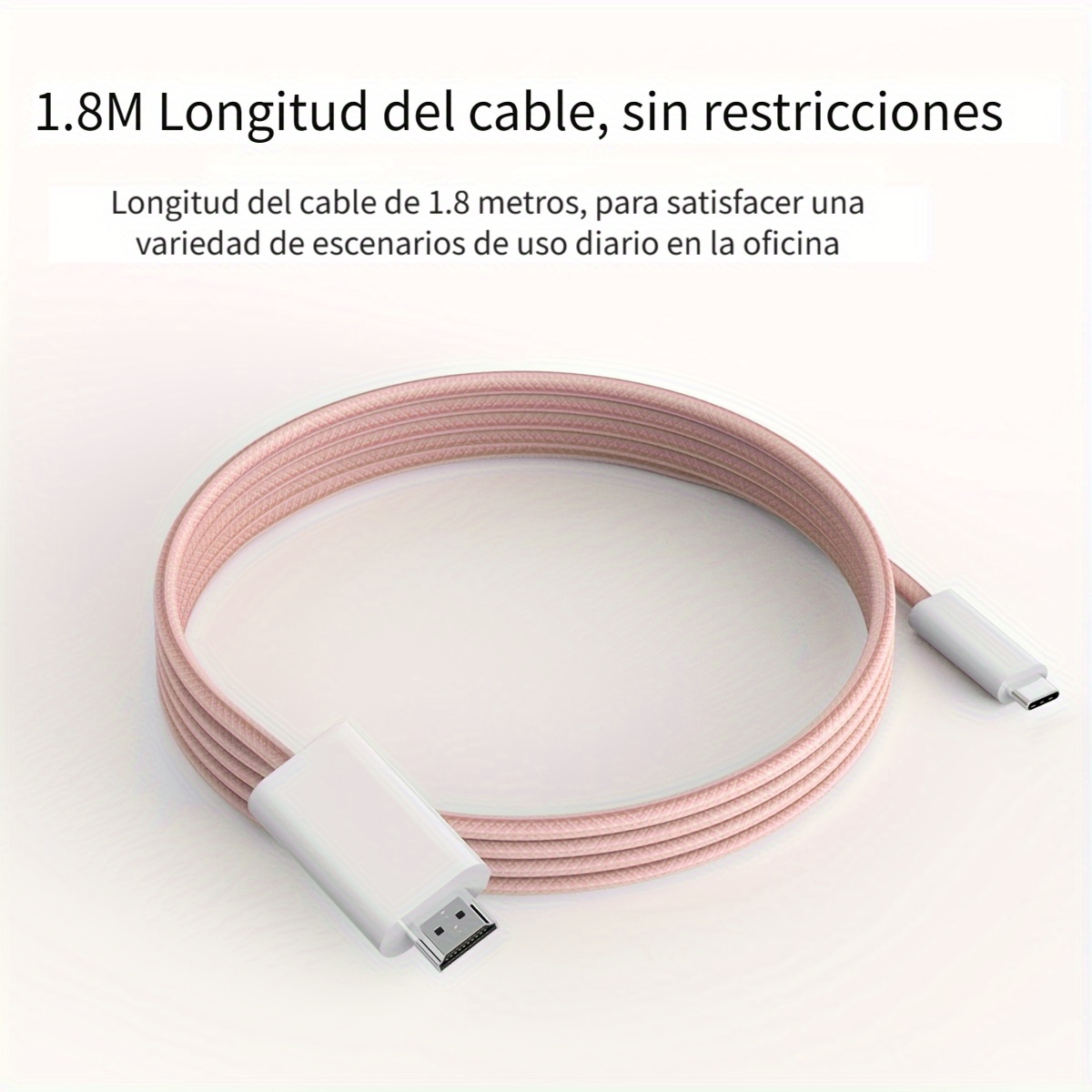 Cable USB C a HDMI para oficina en casa 1.8 Metros