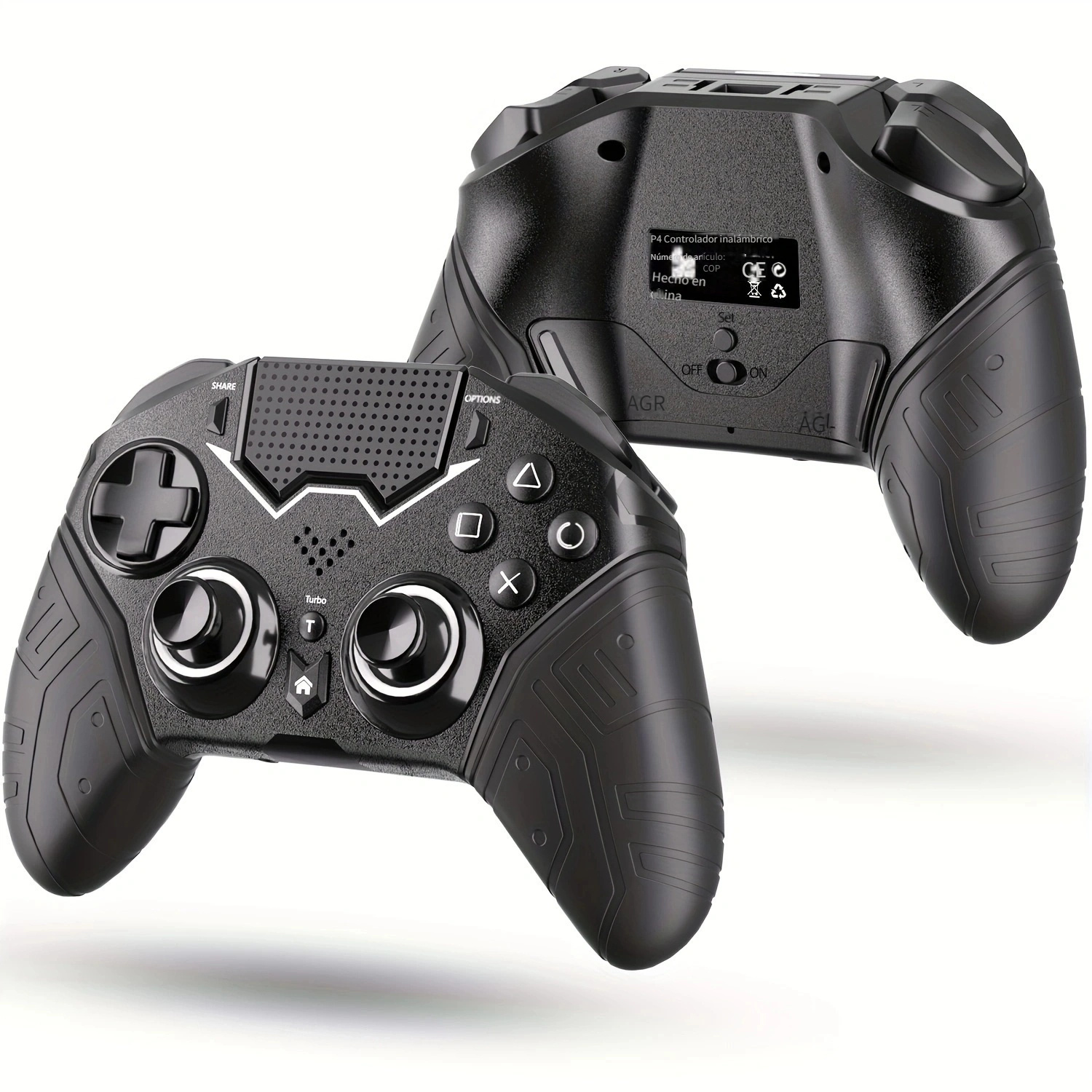  Controladores con cable para PS2 Playstation 2, mando a  distancia Gamepad para Dual Shock (negro) : Videojuegos