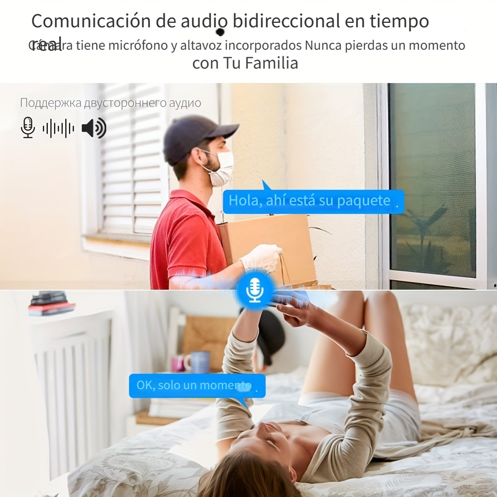 3MP 1/4PCS Cámaras Exteriores HD PTZ Wifi Video Vigilancia Inalámbrica IP  Monitor De Bebé De Seguridad Protección Inteligente Seguimiento Automático  Hogar Visión Nocturna - Temu Spain