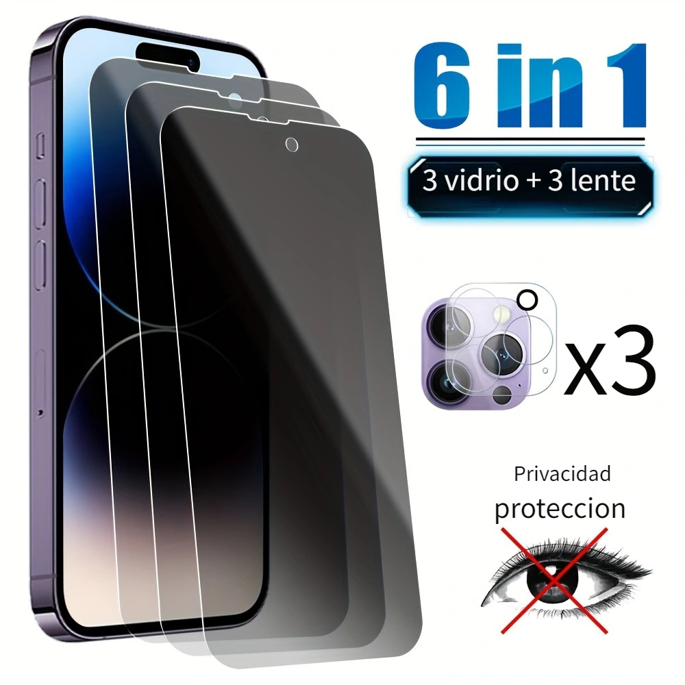 Protector Pantalla Vidrio Templado Hd 3 En 1 Iphone 7/8/plus - Temu Chile