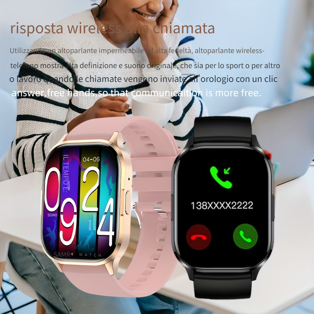 Senbono 2024 Nuovo Smartwatch Amoled Chiamata Wireless - Temu Italy