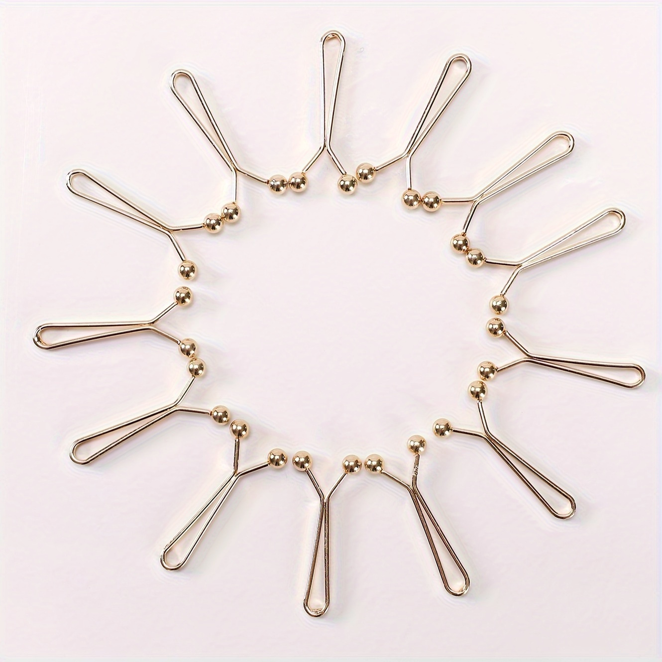 

12pcs/set Basic Pins, Solid Color Zinc Alloy Fixed Pins, Convenient Scarf Clips For Women