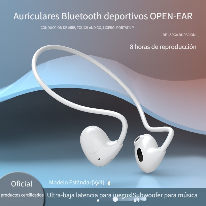 Auriculares Inalámbricos Bluetooth, Auriculares Deportivos Conducción Ósea  Aérea, Micrófono Hablar, Duración Batería 10 Horas - Deporte Aire Libre -  Temu Chile