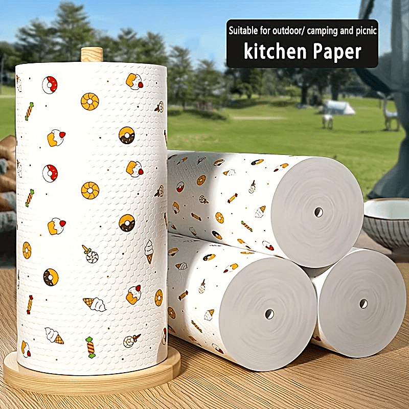 Reusable Paper Towels Printed Paper Towel Soft Absorbent - Temu