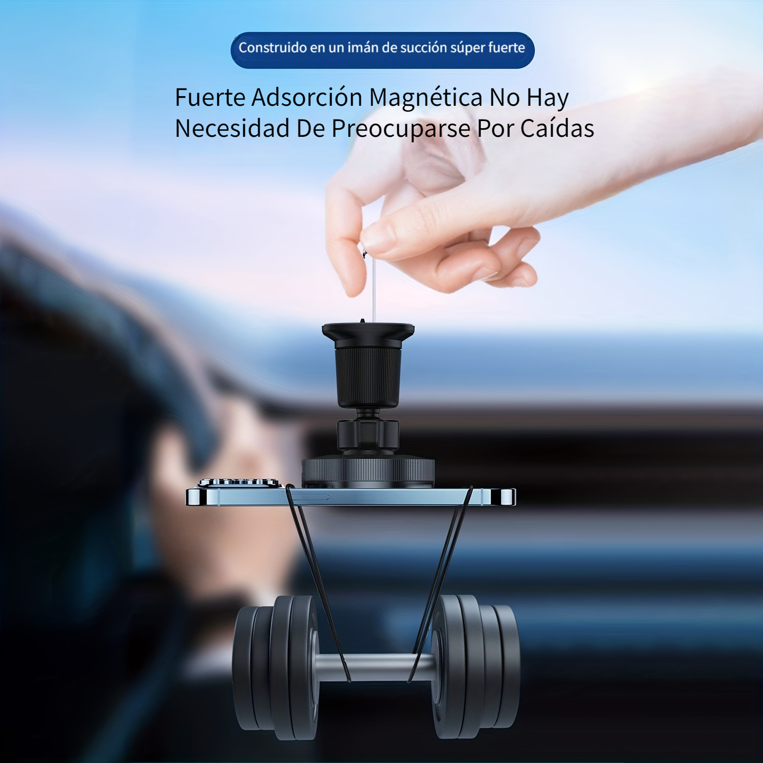 Cargador de coche inalámbrico magnético de 15W, soporte de carga rápida,  adsorción para teléfono iPhone 15