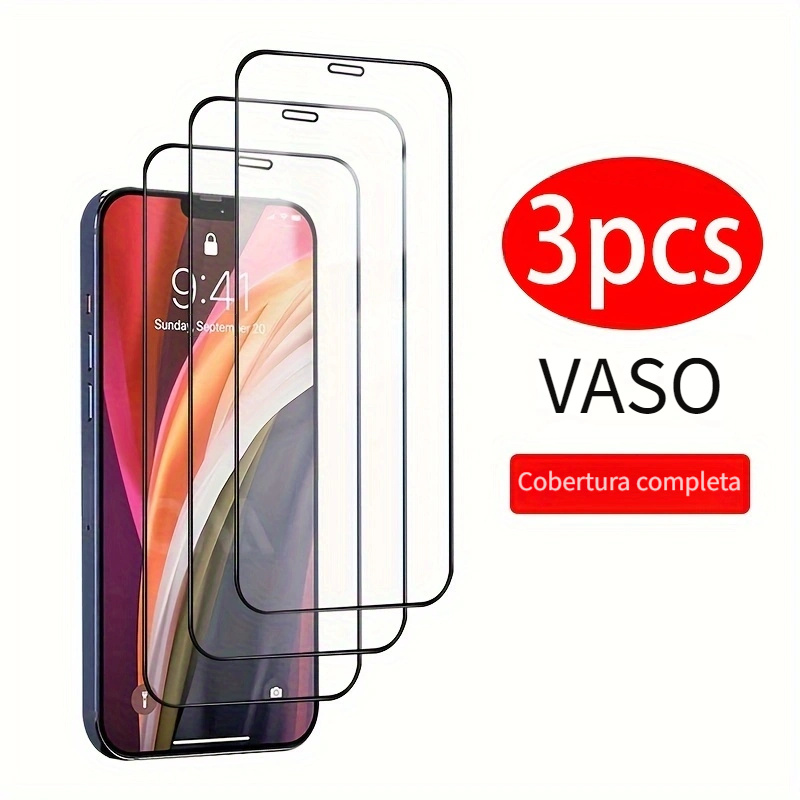 3Pcs Protectores De Pantalla Para IPhone X XS XR - Temu Chile