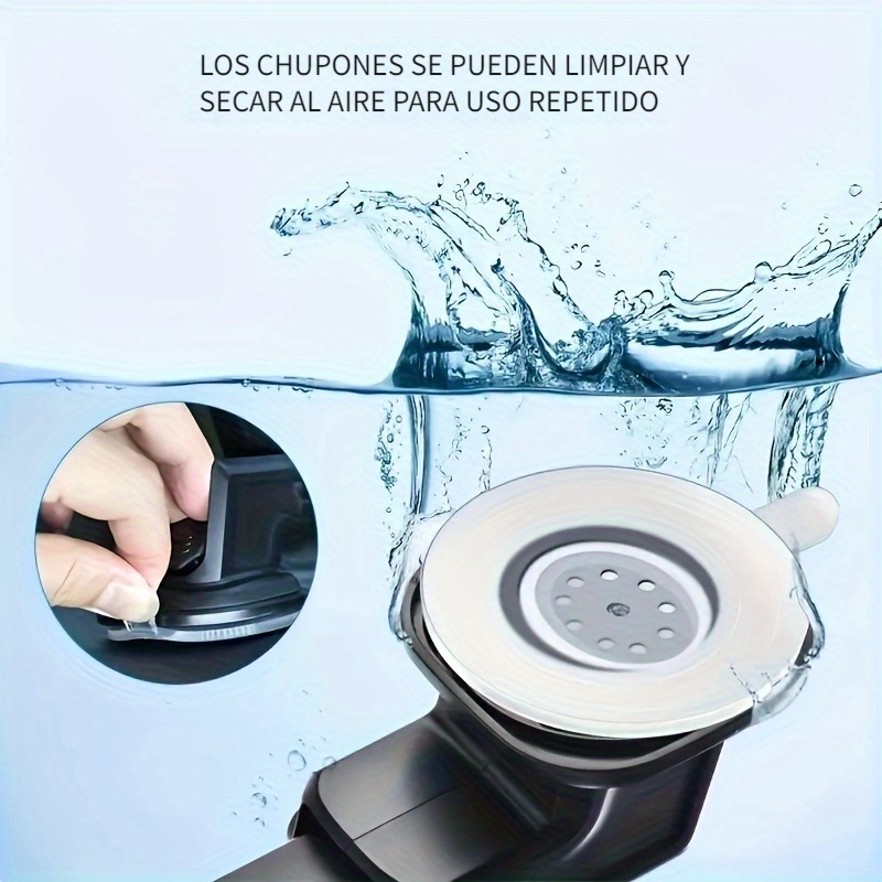 Soporte de teléfono para conductores de camiones y automóviles, soporte  Universal mejorado para manos libres, parabrisas de tablero, ventilación de  aire, soporte de montaje para teléfono móvilNegro Fivean Soporte para  teléfono de