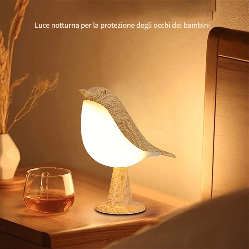 Lampada ricaricabile LED 3W RGB luce relax notturna comodino