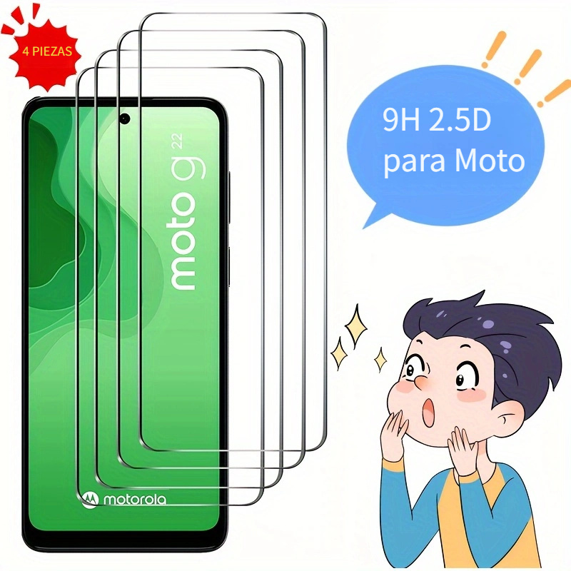 1pc/4 Uds 9h 2.5d Vidrio Templado Transparente Motorola G73 - Temu