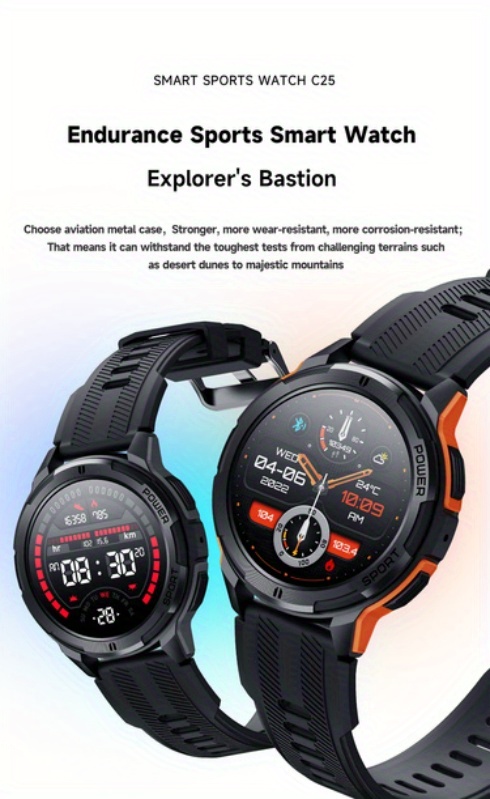 2023 New Endurance Smart Watch Men Amoled Screen Outdoor - Temu